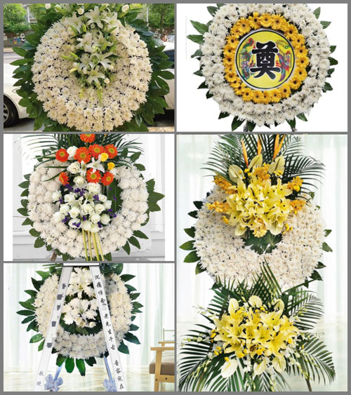 四川广安广安区协兴镇牌坊村花圈速递